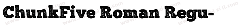 ChunkFive Roman Regu字体转换